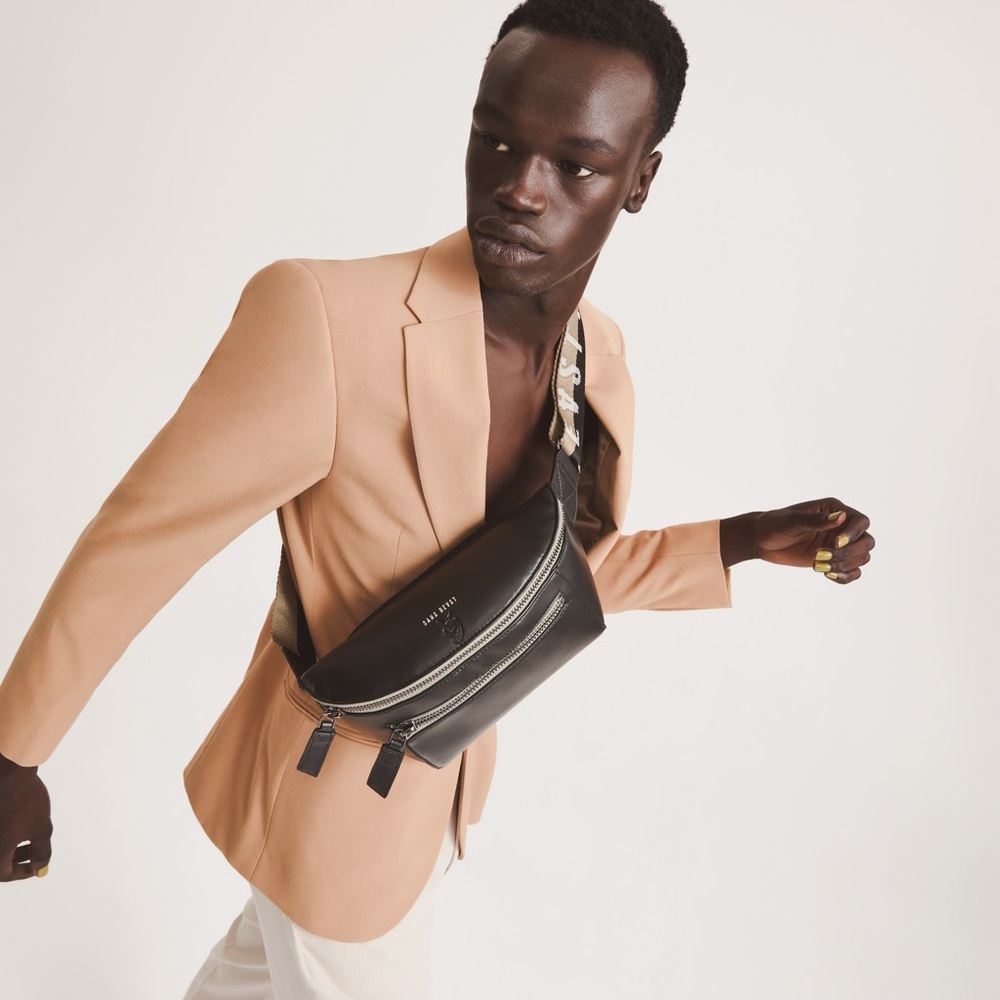 Sans Beast x Brave GentleMan Satellite Belt Bag in Noir